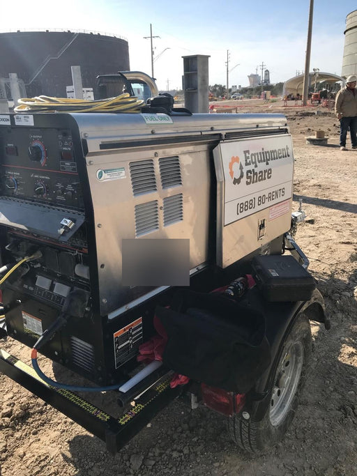 2019 Lincoln Electric Vantage 322 Welder Ready-Pak 3, Two wheel trailer, Fender and Light kit, Cable Rack