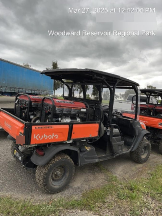 2021 Kubota RTV-X1140W-H Plastic Canopy, Windshield Acrylic Clear, LED Strobe Light, Wire Harness Kit, Back up Alarm