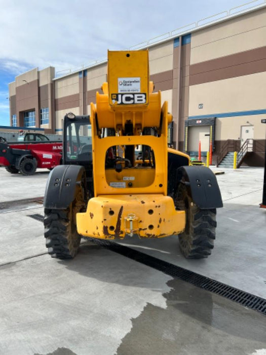 2019 JCB 510-56 74 HP w/Open ROPS, Beacon, Aux Hydraulics, Worklights, Solid Tires, 60" Carriage/Forks