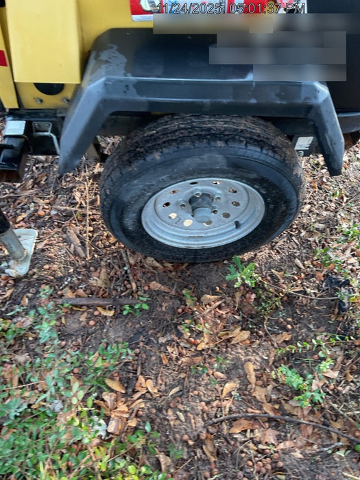 2022 Allmand NLV3GR (4) LED Light Fixture 350W, 23' Vertical Mast, 3kW Prime, Towable, Deep Sea L401, Leveling Jacks, Yanmar T4F 5.8hp