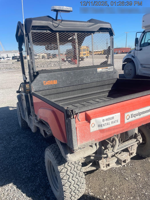 2019 Kubota RTV-XG850WL-H 4wd Utility Cart, Gas, 2 Seat, LED Strobe, Windshield Tempered Glass, Plastic Canopy, Wire Harness Kit, Backup Alarm