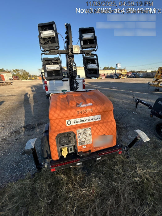 2024 Generac MLT2 Diesel, Flex Switch 120V Input, Powerzone Controller, 
(4) 320W LED Lights, 4kW Generator, 39.9 Gal Fuel Tank, 2" Ball, T3