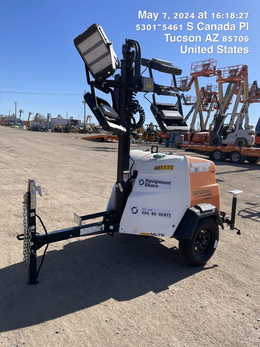 2024 Generac MLT2 Diesel, Flex Switch 120V Input, Powerzone Controller, 
(4) 320W LED Lights, 4kW Generator, 39.9 Gal Fuel Tank, 2" Ball, T3