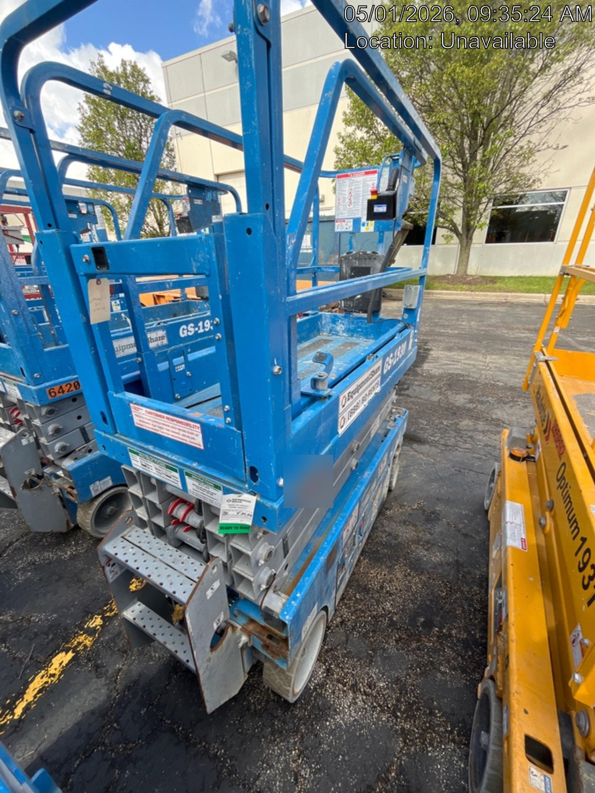 2020 Genie GS-1930 Solid Non Marking Tires, Beacon, Folding rails with half height swing gate