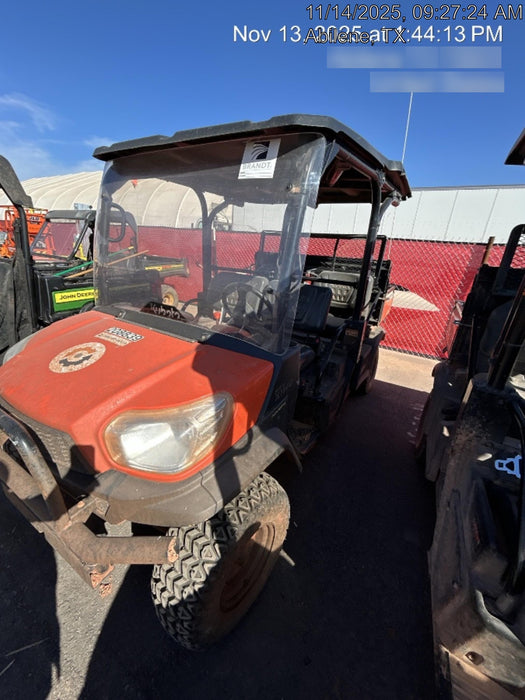 2022 Kubota RTV-X1140W-H Plastic Canopy, Windshield Acrylic Clear, LED Strobe Light, Wire Harness Kit, Back up Alarm