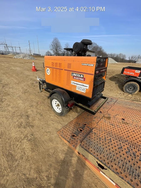 2021 Lincoln Electric Vantage 549X Ready Pak 3, ORANGE (includes trailer, cable rack, fender light kit)
