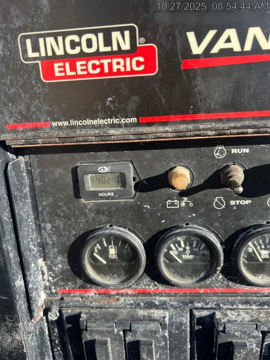 2021 Lincoln Electric Vantage 322 Vantage 322 Ready Pak 3 w/ Decals, ORANGE (includes trailer, cable rack, fender light kit) NO Telematics