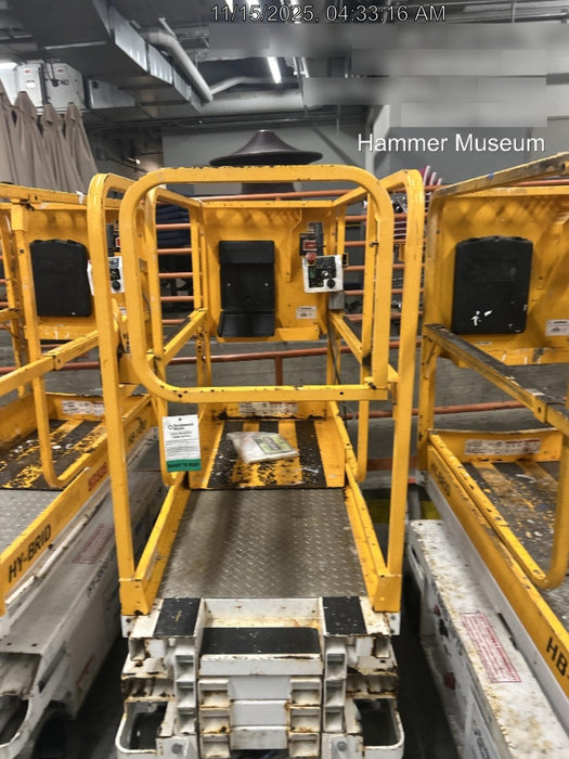 Custom Equipment HB-1430 Hy-Brid Scissor Lift
Platform capacity up to 670 lbs
Working height up to 20 ft
Weighs under 1,700 lbs
Non-marking wheels