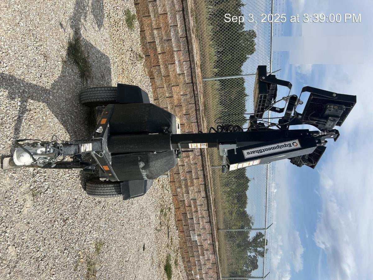 2022 Allmand NLV3GR (4) LED Light Fixture 350W, 23' Vertical Mast, 3kW Prime, Towable, Deep Sea L401, Leveling Jacks, Yanmar T4F 5.8hp