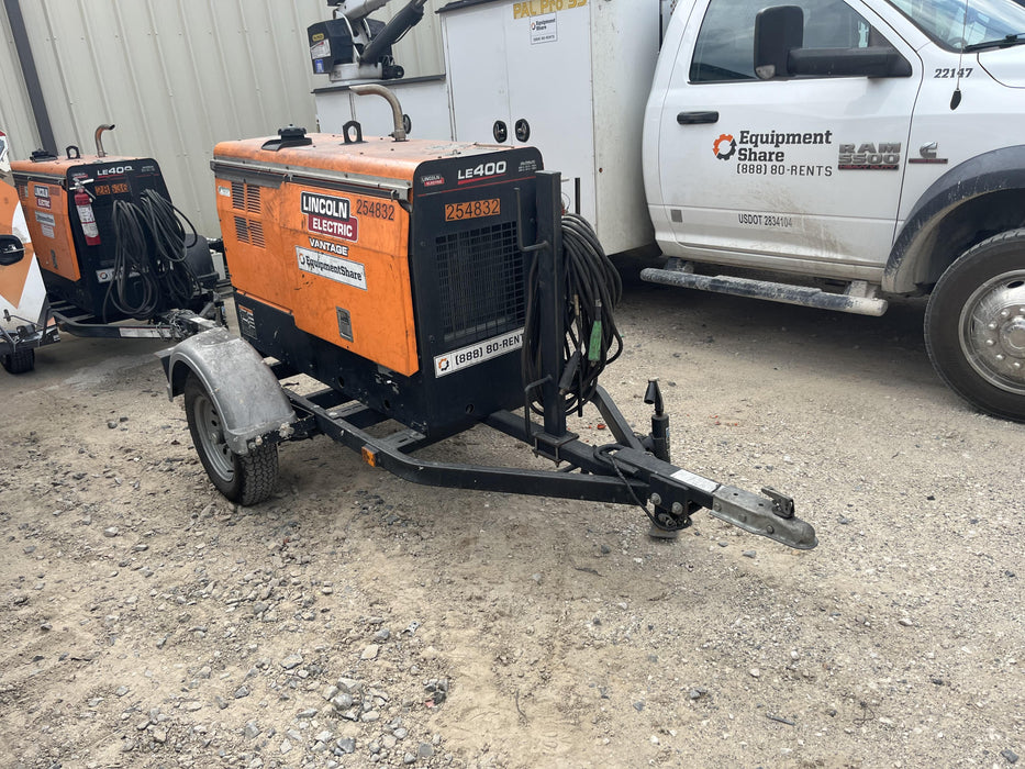 2022 Lincoln Electric LE400 Kubota V1505, Trlr, Cable Rack, Light Kit, ES Decals, T3