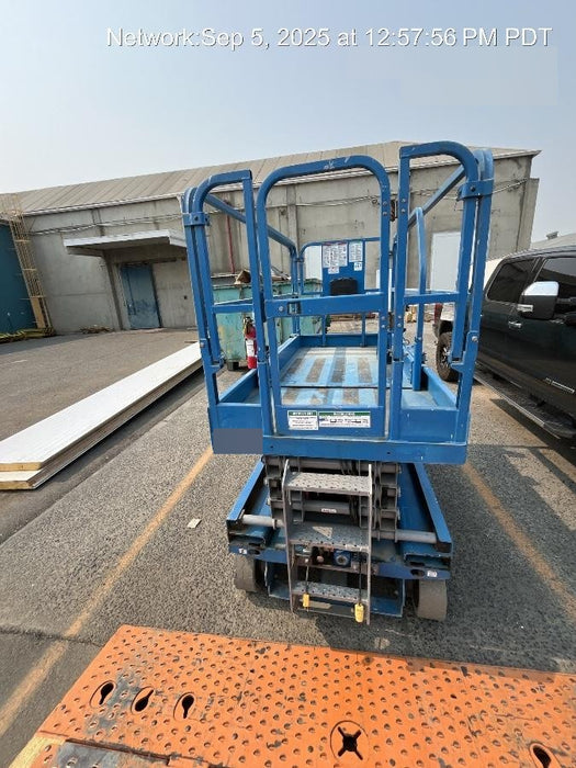 2019 Genie GS-2646 folding rails with full height swing gate, 800W Inverter