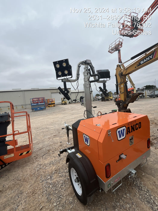 2024 Wanco WLTT-4MM4K Diesel, Deep Sea Controller, Shore Power Plug, Auto Start, (4) 350W LED Floodlights, 4kW Generator, 60 Gal Fuel Tank, 2" Ball, T3