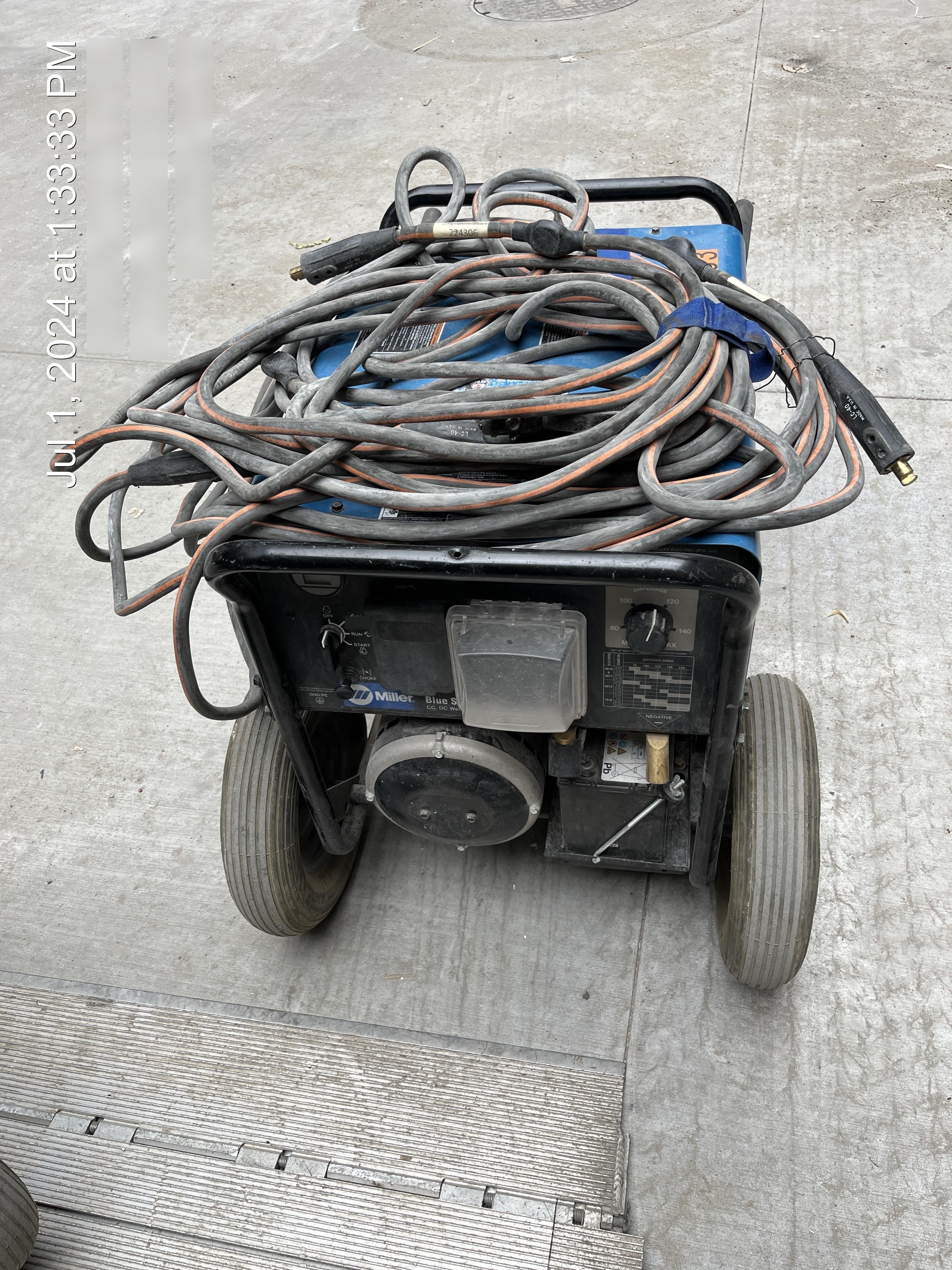 2023 Miller Electric Blue Star 185 Engine Driven Welder, Electric Start, 13 hp, Gas, 6,500 W Peak 907664