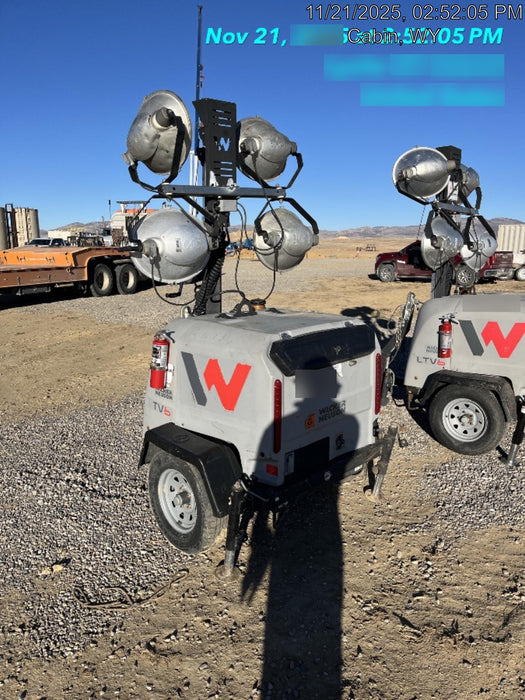 2018 Wacker Neuson LTV6L-MH Wacker Neuson LTV6L Mobile Light Tower w/Fuel Level Sensor Installed