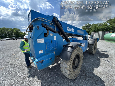 2018 Genie GTH-1056 Genie GTH-1056 w/ROPS, Work Lights, Solid Tires, RH Cab Mesh, Beacon, 60" Carriage and Forks