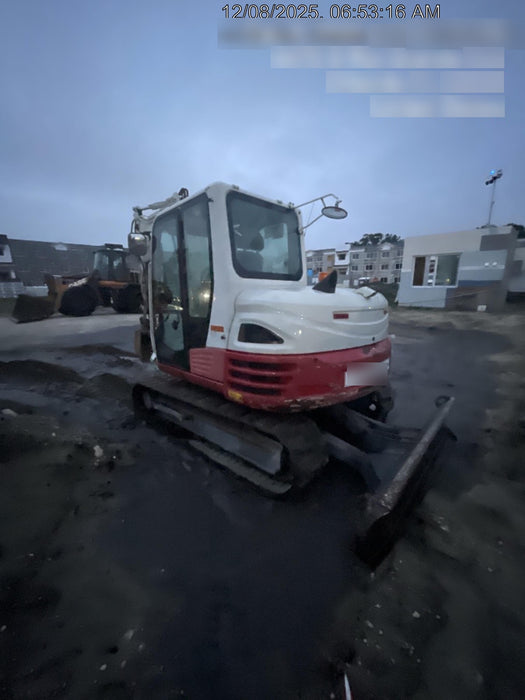 2019 Takeuchi TB290 Cab, AC, Rubber Tracks, Dozer Blade, Travel Alarm, Control Pattern Change Valve, Auxiliary Hydraulics w/18" Quick Coupler Bucket with teeth, 6.2 cu. ft. capacity/24" Quick Coupler Bucket with teeth, 8.6 cu. ft. capacity/36" Quick Coupler Bucket with teeth, 13.4 cu. ft. capacity, Quick Coupler, Hydraulic Thumb Installed