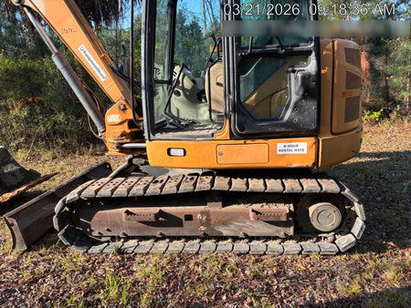 2015 Case CX80C CLOSED CAB, A/C, RUBBER TRACKS PADS, 7'-2" ARM