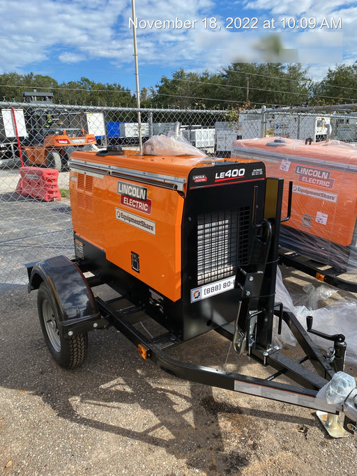 2022 Lincoln Electric LE400 Kubota V1505, Trlr, Cable Rack, Light Kit, ES Decals, T3