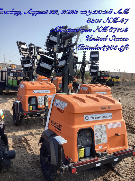 2023 Generac MLT2 Diesel, Flex Switch 120V Input, Powerzone Controller, (4) 320W LED Lights, 4kW Generator, 39.9 Gal Fuel Tank, 2" Ball, T3