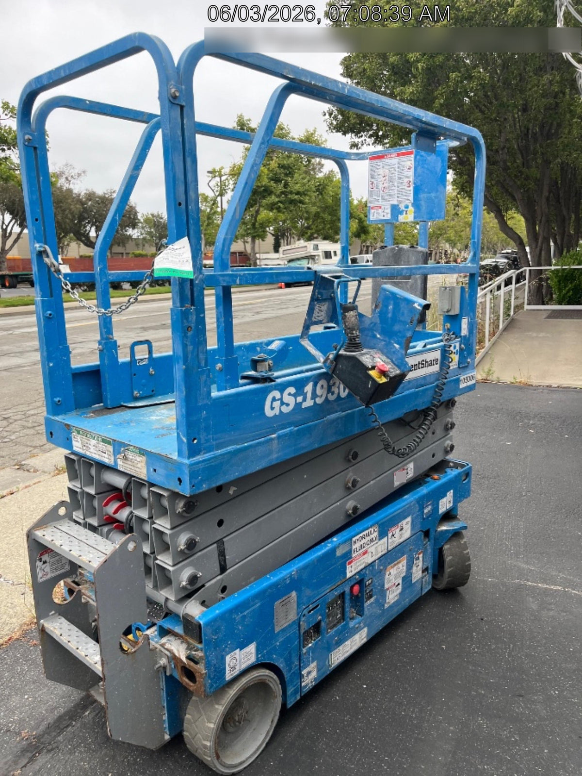 2020 Genie GS-1930 Fixed rails with chain entry gate - Pre A92.20, 800W Inverter