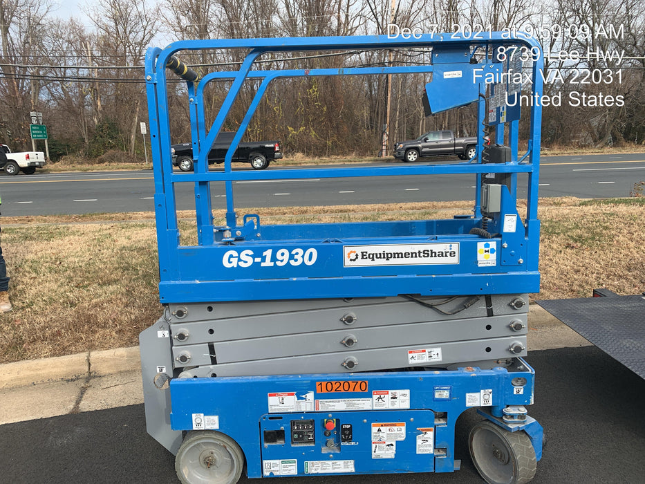 2020 Genie GS-1930 Fixed rails with chain entry gate - Pre A92.20