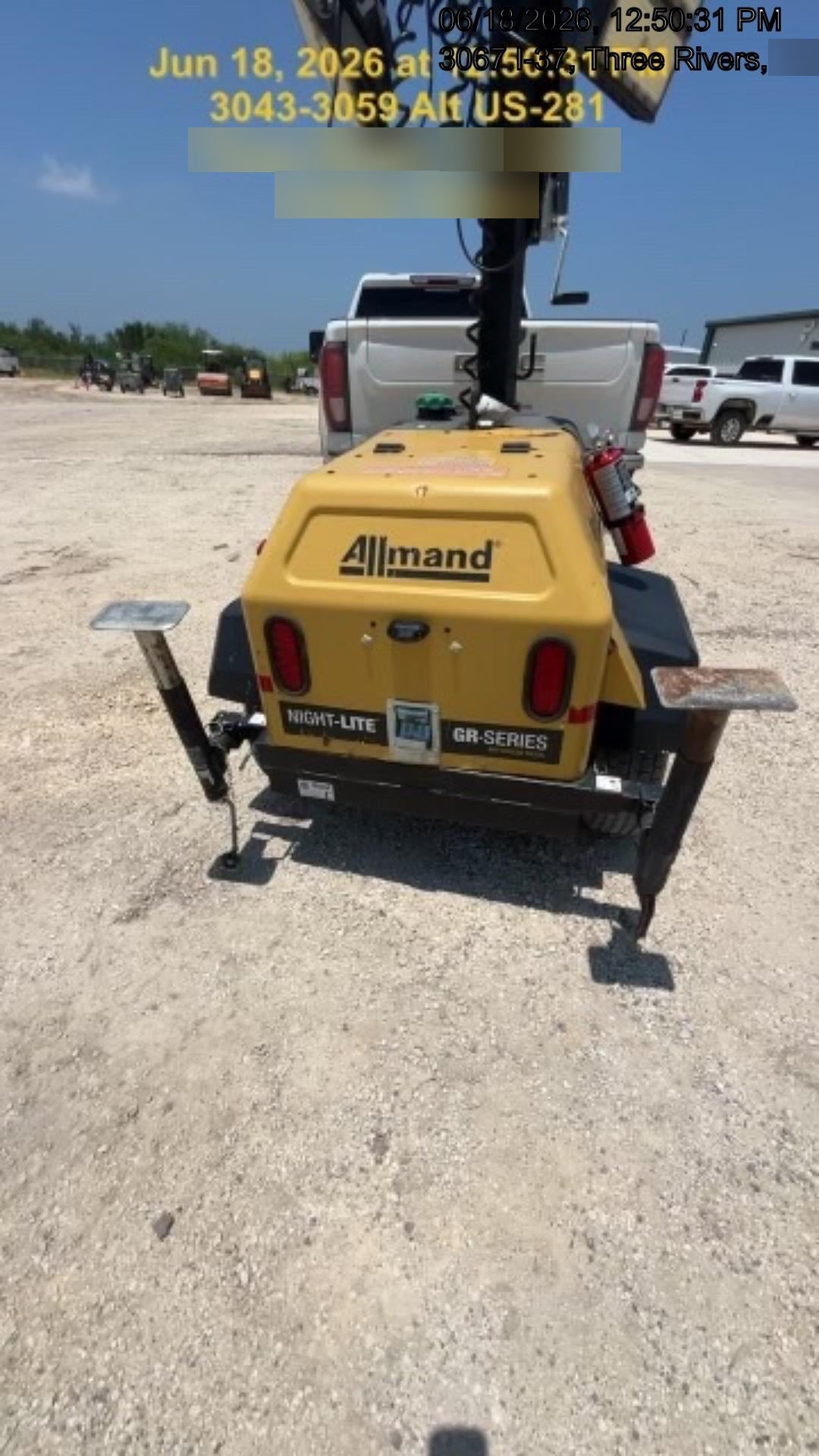 Allmand NLV3GR 3kW Light Plant - LED