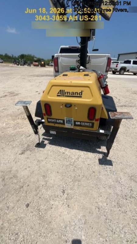 Allmand NLV3GR 3kW Light Plant - LED