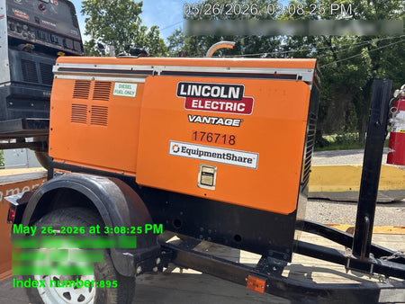 2021 Lincoln Electric Vantage 322 Vantage 322 Ready Pak 3 w/ Decals, ORANGE (includes trailer, cable rack, fender light kit) NO Telematics
