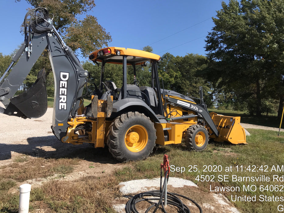2020 John Deere 310LEP - Extendable Stick Canopy, 4WD, Extendable Stick, Pilot Controls, 2 Way Hydraulics, TAG Manual QC