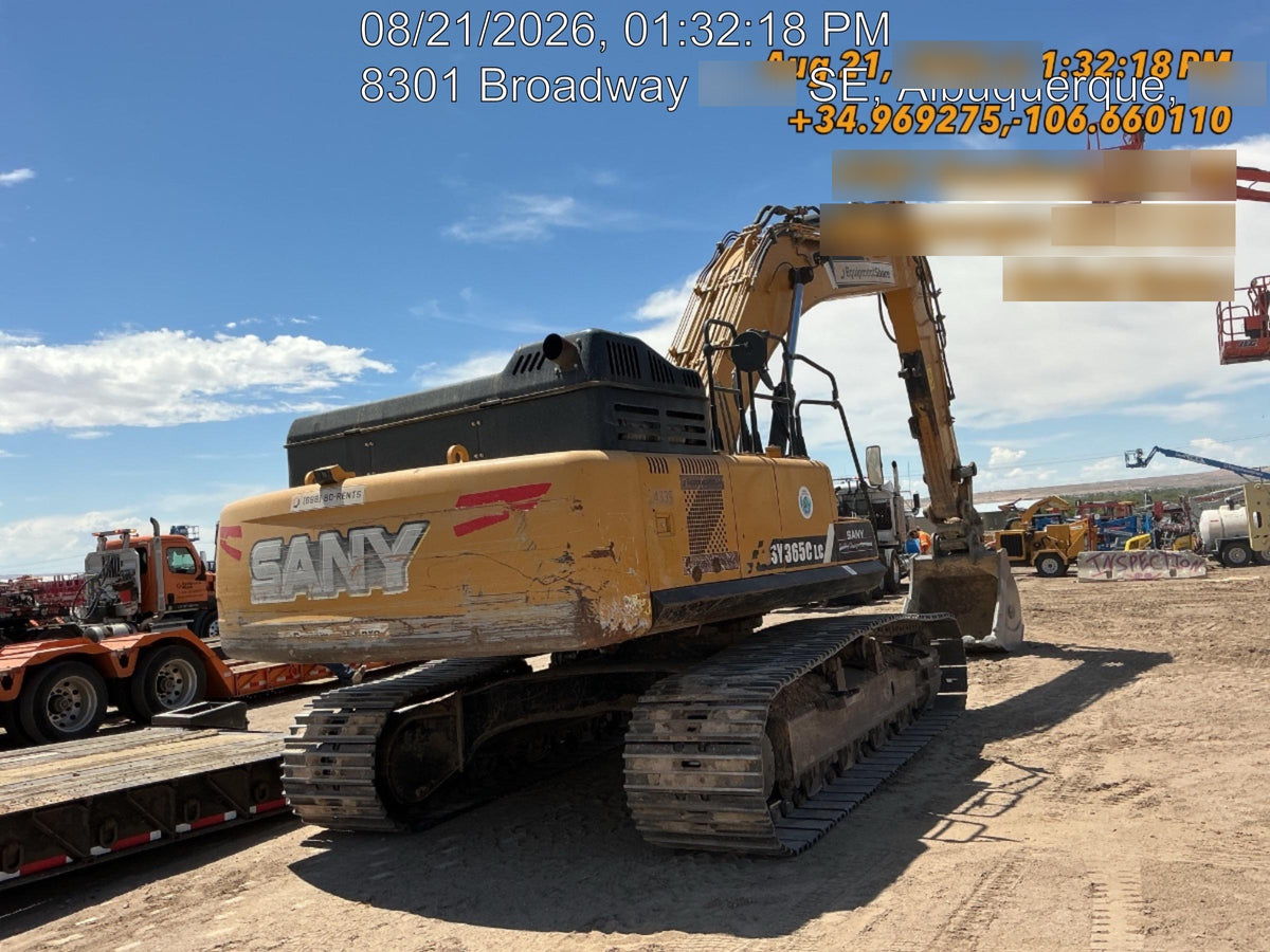2019 Sany SY365C LC Sany SY365 Tier 4 - Cab, Hydraulic QC, Buckets: 48", Hydraulic Hammer 8,000lb impact class