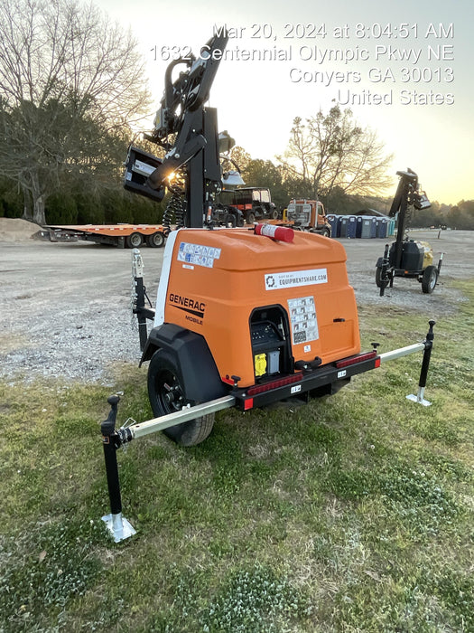 2024 Generac MLT2 Diesel, Flex Switch 120V Input, Powerzone Controller, 
(4) 320W LED Lights, 4kW Generator, 39.9 Gal Fuel Tank, 2" Ball, T3