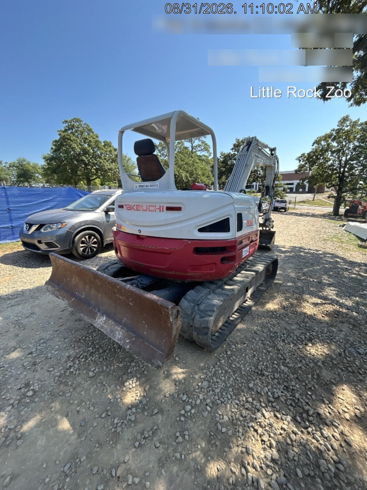 2019 Takeuchi TB260 Takeuchi TB260 Canopy w/Rubber Tracks, Auxiliary Hydraulics, Standard Blade, Manual QC, 12 / 18 / 24" Buckets, Hydraulic Thumb Installed
