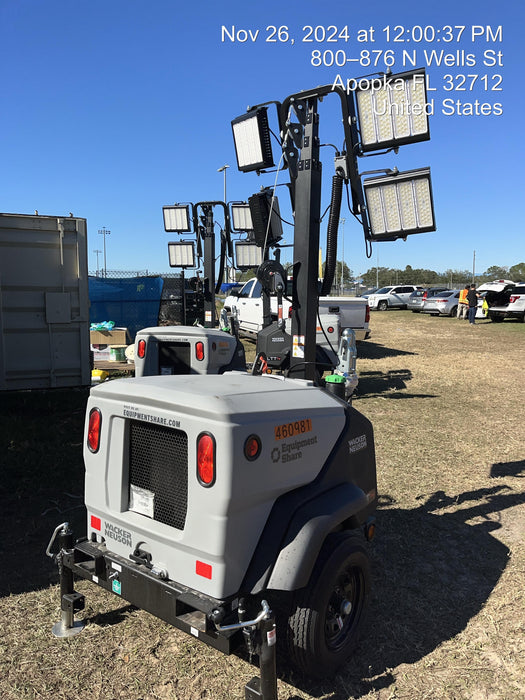 2024 Wacker Neuson LTT4 Diesel, Kohler KDW702, Deep Sea Controller, Auto Start, LED 320W, Bypass Outlet, T3