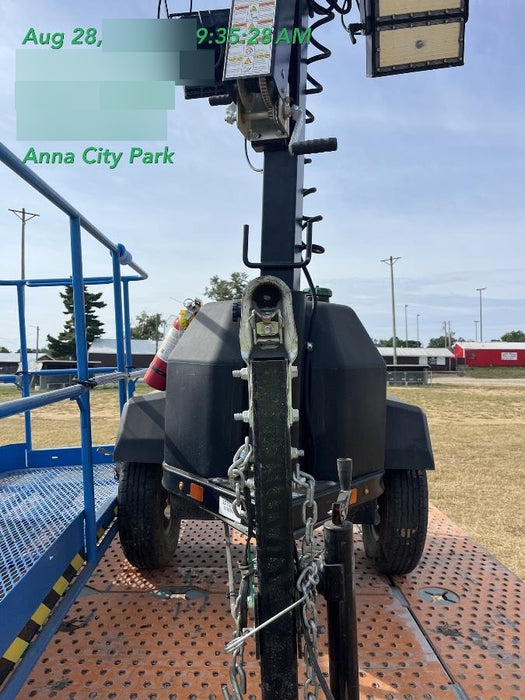 2022 Allmand NLV3GR (4) LED Light Fixture 350W, 23' Vertical Mast, 3kW Prime, Towable, ES Decals, T3