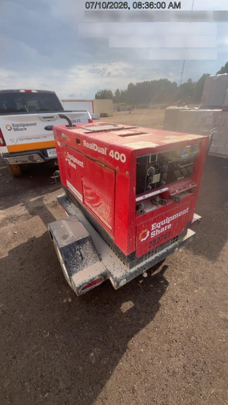 2022 Shindaiwa DGW400MDL Kubota D902 Engine, 23 HP, Dual Op Welder, Wire, Arc, Droop Stick, Tig, and CC Stick Functionality, Simulphase, 3 Phase and 1 Phase Gen Output, Single Axle NB Trlr, Slr Trckl Chrg 12V 12W, Fire Ext