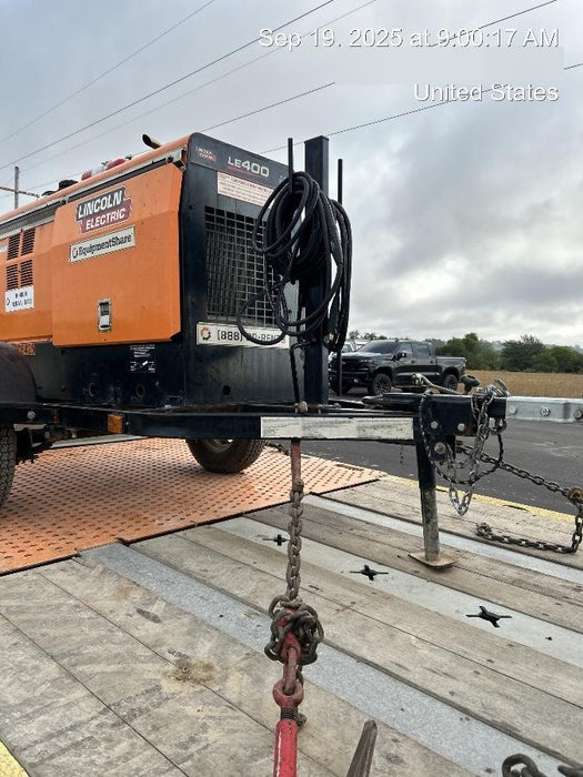 2023 Lincoln Electric LE400 Kubota V1505, Trlr, Cable Rack, Light Kit, ES Decals, T3