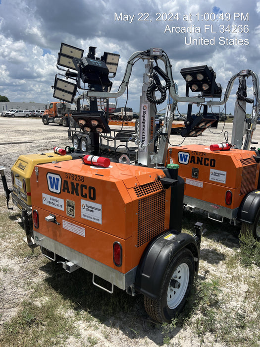 2023 Wanco WLTT-4MM4K Diesel, Deep Sea Controller, Shore Power Plug, Auto Start, (4) 350W LED Floodlights, 4kW Generator, 60 Gal Fuel Tank, 2" Ball, T3