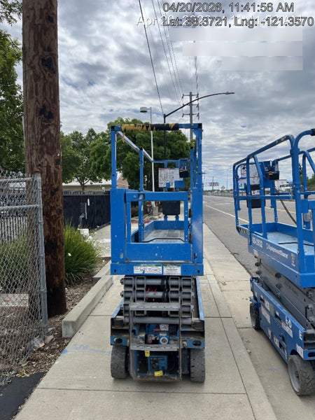 2020 Genie GS-1930 Solid Non Marking Tires, Beacon, Folding rails with half height swing gate, 800W Inverter