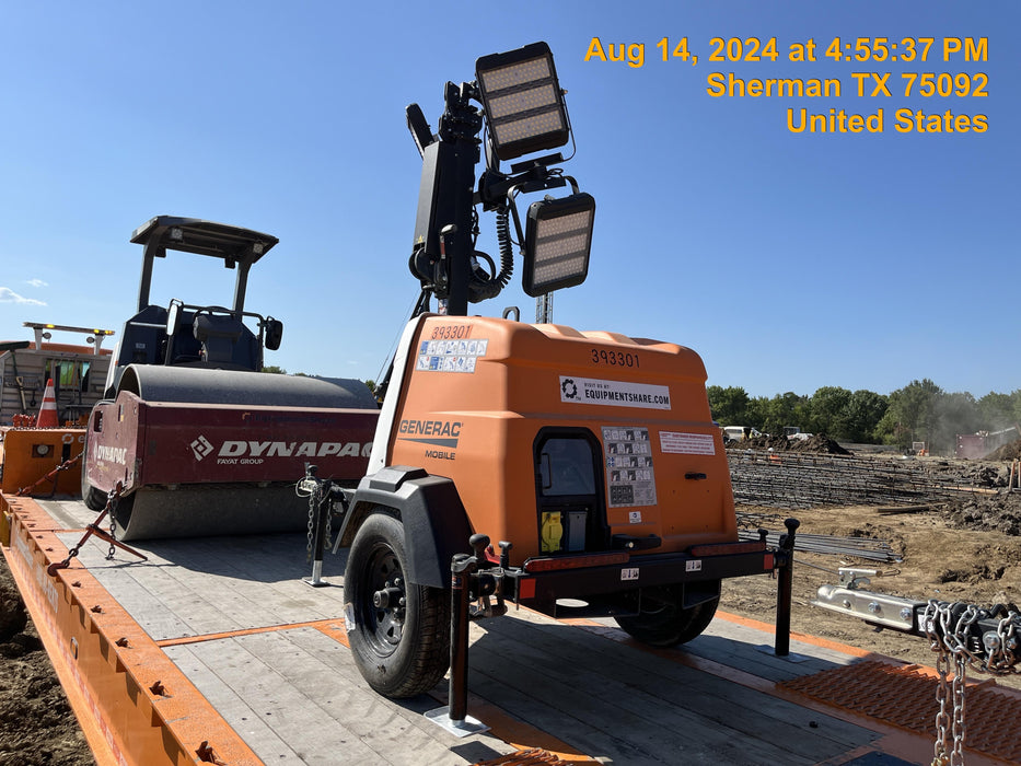 2024 Generac MLT2 Diesel, Flex Switch 120V Input, Powerzone Controller, 
(4) 320W LED Lights, 4kW Generator, 39.9 Gal Fuel Tank, 2" Ball, T3