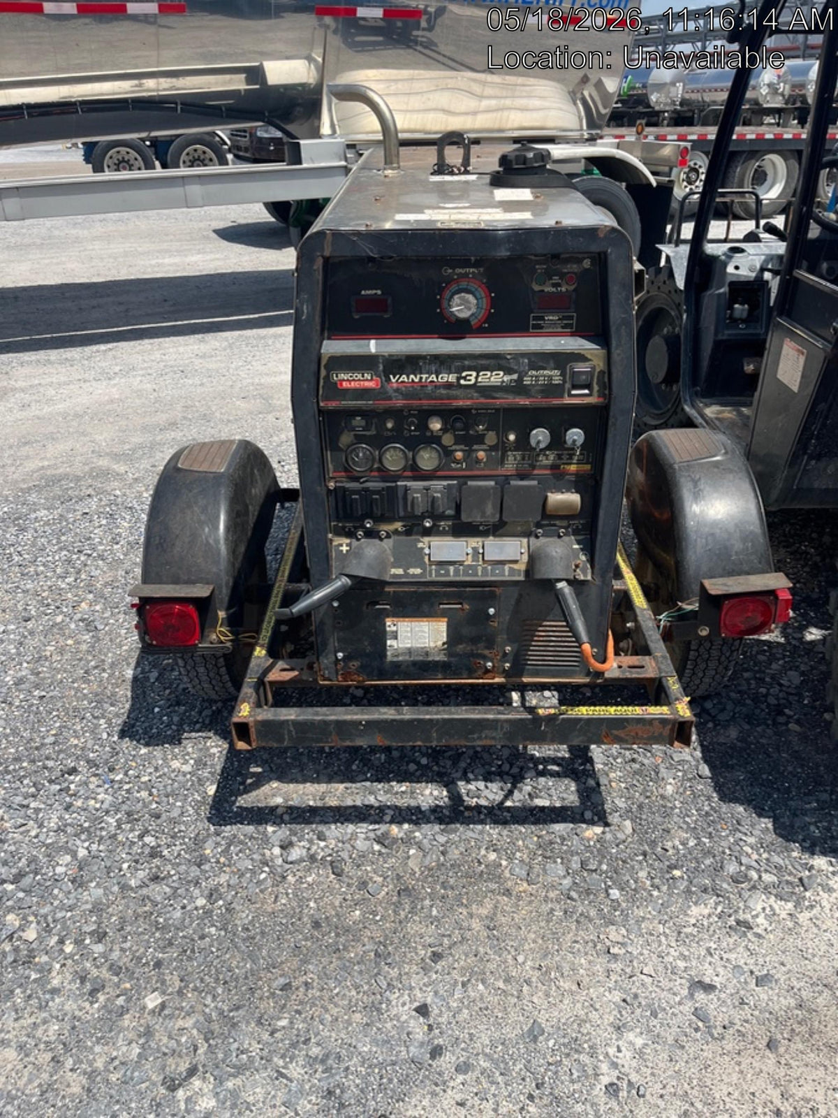 2018 Lincoln Electric Vantage 322 Lincoln Vantage 322 Welder Ready Pak 3 - Vantage 322, Trailer, Fender and light kit, Cable rack