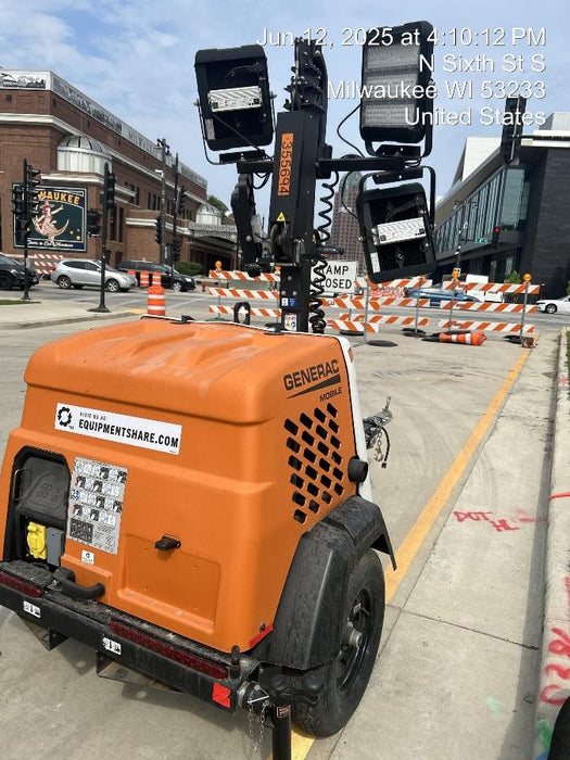 2023 Generac MLT2 Diesel, Flex Switch 120V Input, Powerzone Controller, 
(4) 320W LED Lights, 4kW Generator, 39.9 Gal Fuel Tank, 2" Ball, T3
