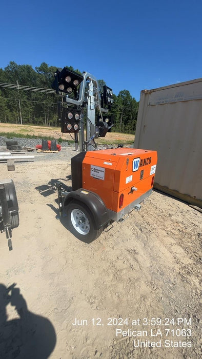 2024 Wanco WLTT-4MM4K Diesel, Deep Sea Controller, Shore Power Plug, Auto Start, (4) 350W LED Floodlights, 4kW Generator, 60 Gal Fuel Tank, 2" Ball, T3