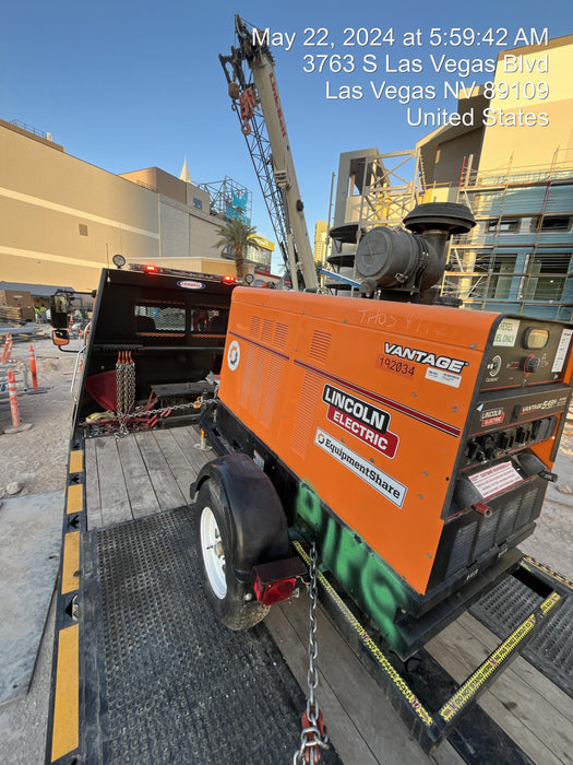 2021 Lincoln Electric Vantage 549X Ready Pak 3, ORANGE (includes trailer, cable rack, fender light kit)