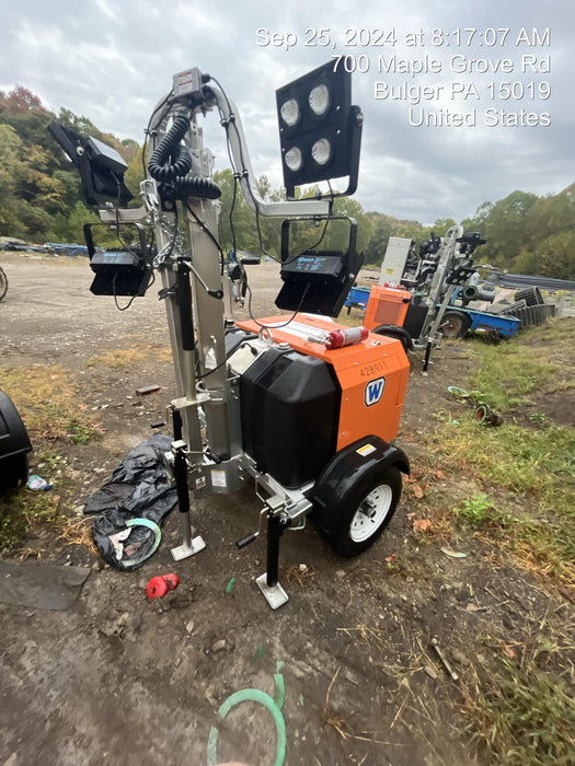 2024 Wanco WLTT-4MM4K Diesel, Deep Sea Controller, Shore Power Plug, Auto Start, (4) 350W LED Floodlights, 4kW Generator, 60 Gal Fuel Tank, 2" Ball, T3