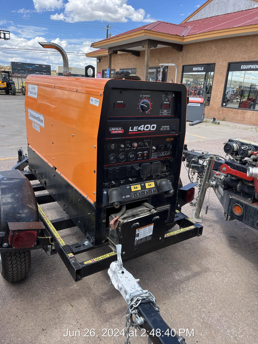 2023 Lincoln Electric LE400 Kubota V1505, Trlr, Cable Rack, Light Kit, ES Decals, T3