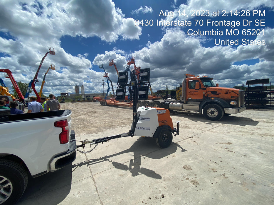 2023 Generac MLT2 Diesel, Flex Switch 120V Input, Powerzone Controller, (4) 320W LED Lights, 4kW Generator, 39.9 Gal Fuel Tank, 2" Ball, T3