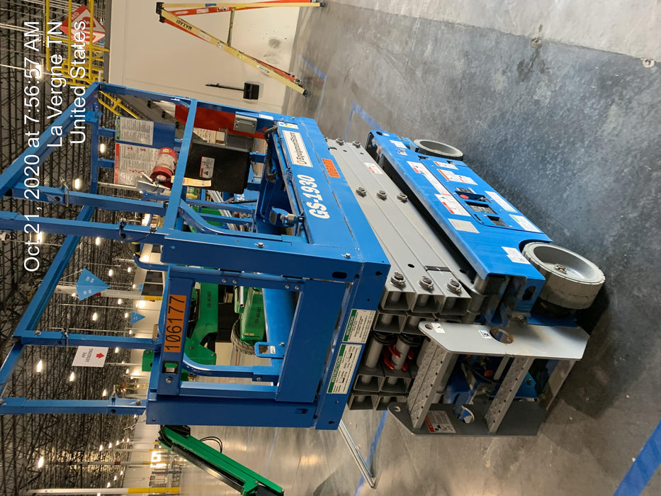 2020 Genie GS-1930 Solid Non Marking Tires, Beacon, Folding rails with half height swing gate