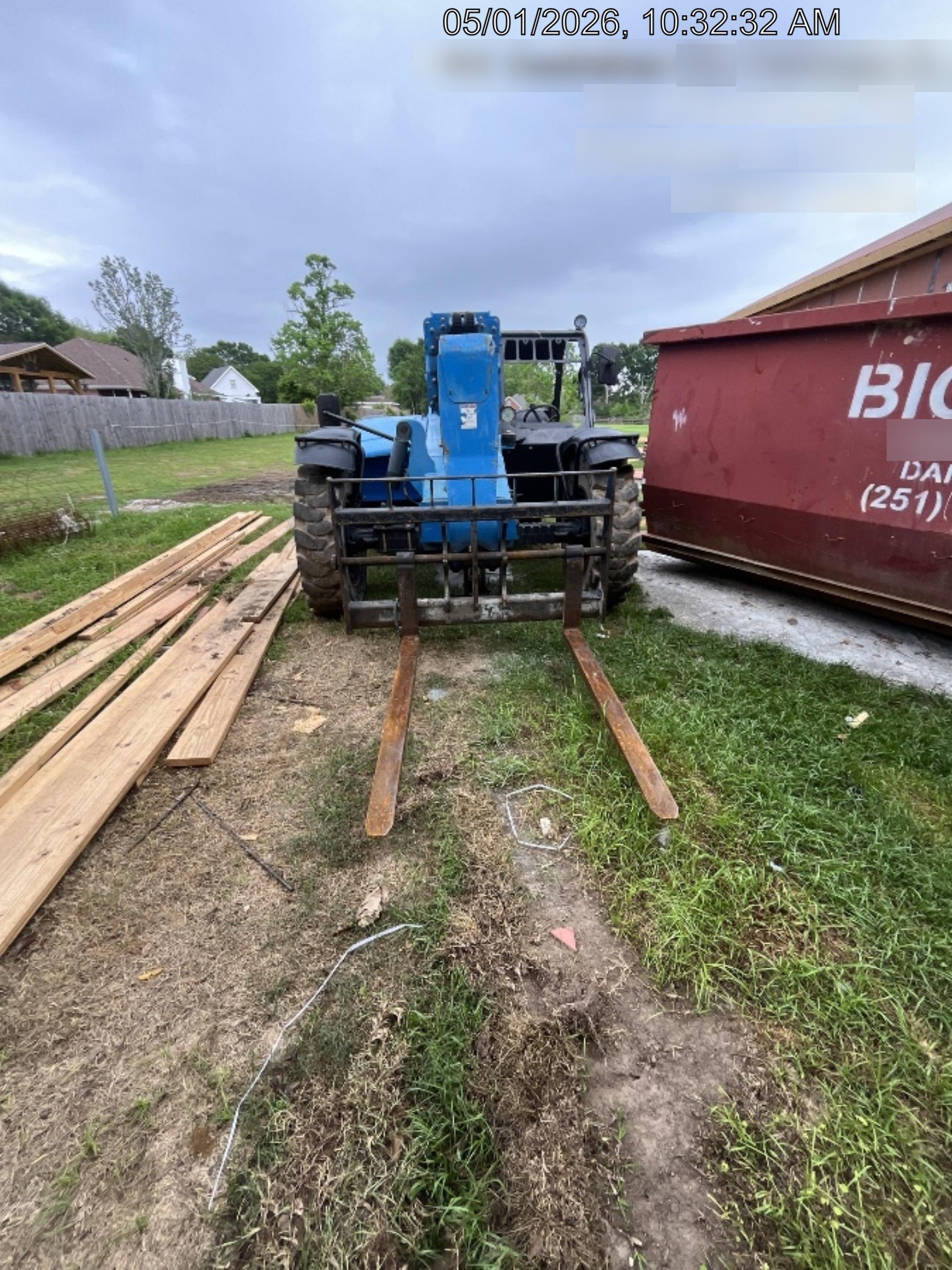 2018 Genie GTH-636 Genie GTH-636 w/Open ROPS, Solid Tires, Work Light/Beacon, 48" Carriage and Forks