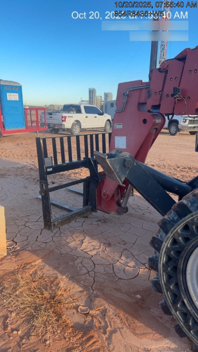 2018 Manitou MTA10055 Manitou MTA 10055 w/Open ROPS, Work Lights/Strobe, Aux Hyd, Solid Tires, Lift Hook, 66" Carriage, 60" Forks