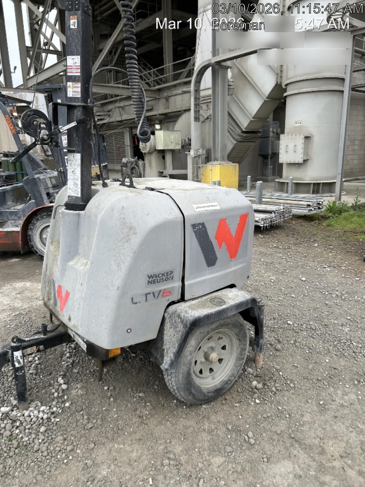 2019 Wacker Neuson LTV6L-MH Standard Options, ES Track Hardware, Fuel Level Sensor